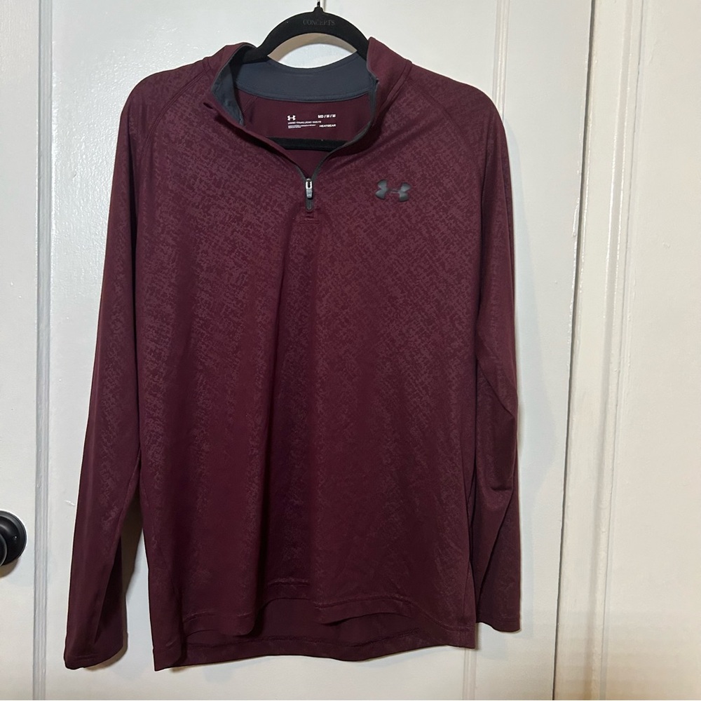 Under Armour heat gear quarter zip pullover loose fit